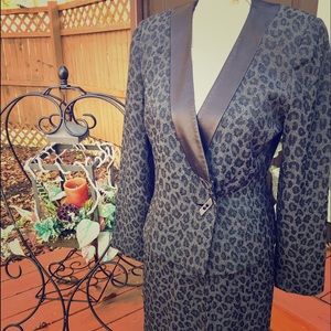 BICCI FLORINE WACHTER cheetah print suit 6